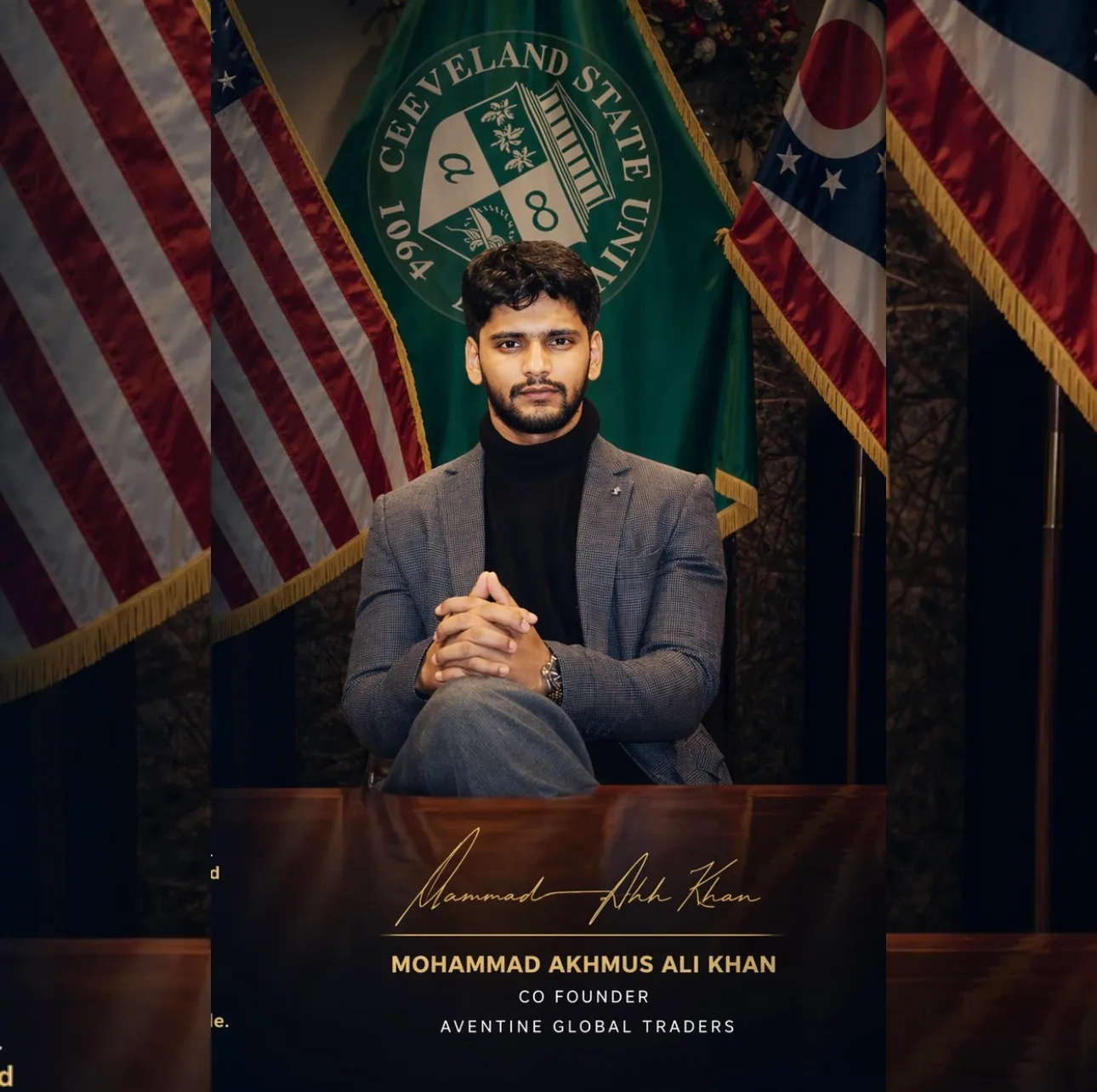 Mohammad Akhmus Ali Khan, Co-Founder of Aventine Global Traders