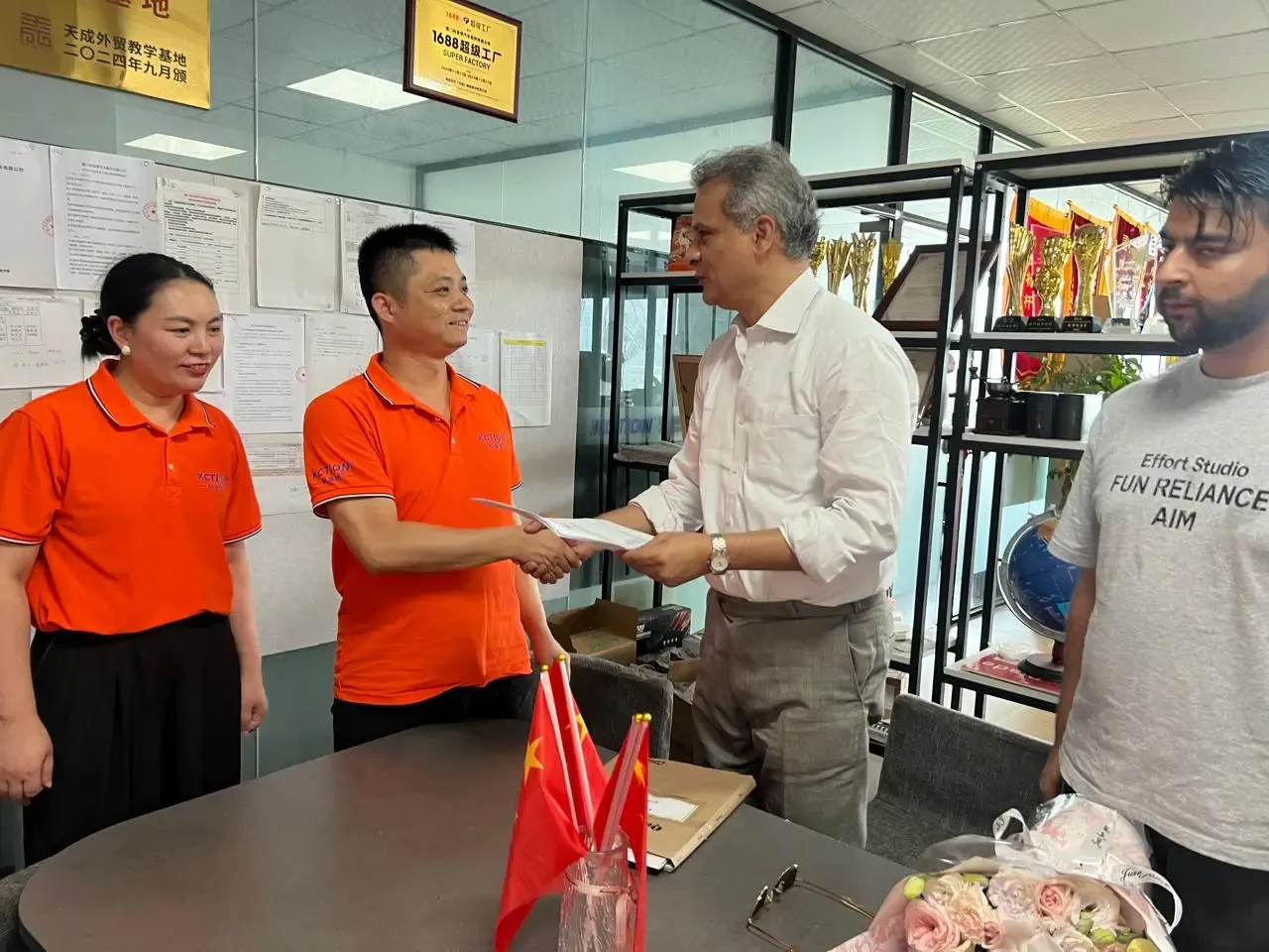 Concluding an agreement with a supplier team
